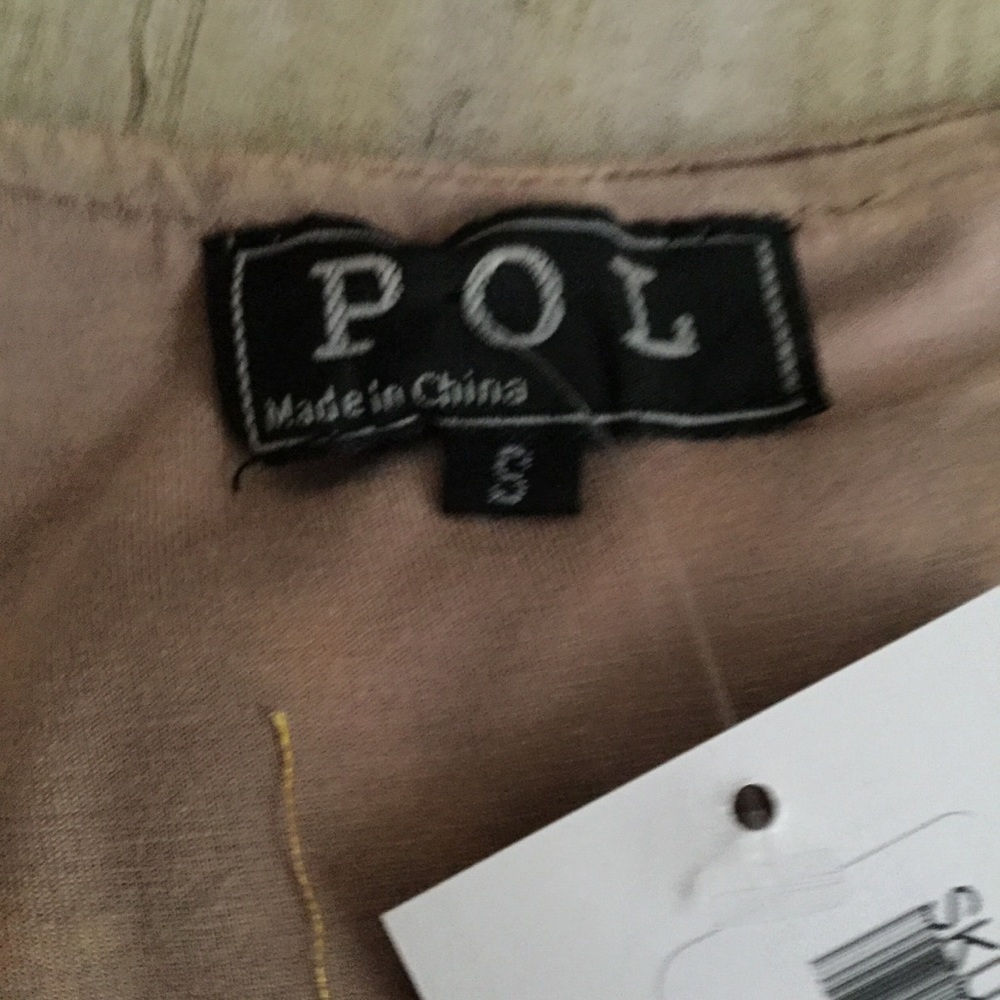 POL Beige Embroidered Ruffle Drawstring Western Vest NWT - Picture 5 of 7